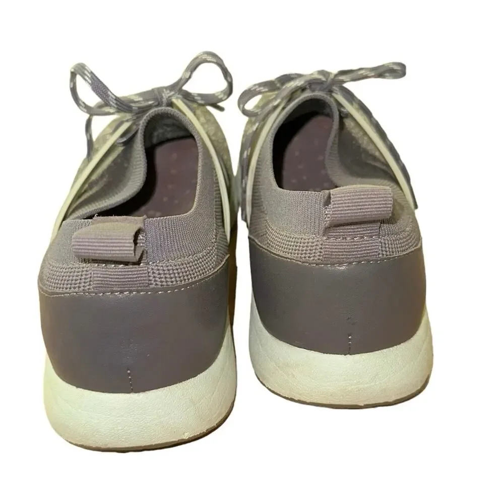 Traq by Alegria Knit Walking Sneakers Gray‎ Women's EU 37